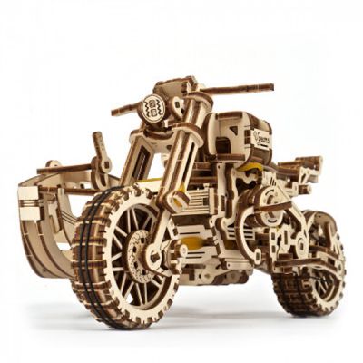 Конструктор Ugears Мотоцикл Scramber с коляской (6336921) | Зображення 1