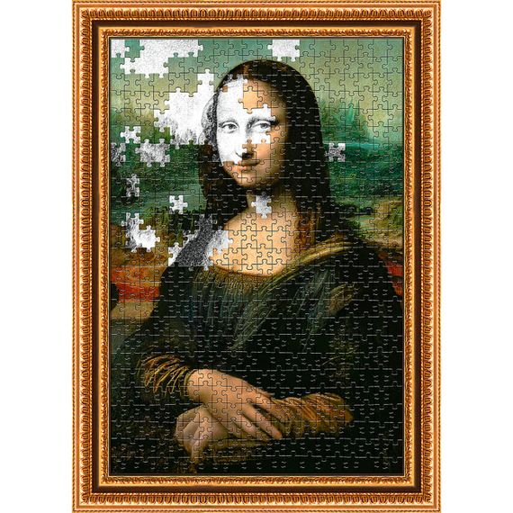 Пазл "Мона Ліза" 500 елементів 37541 Trefl Art, на аркуші (5900511375411) | Зображення 1