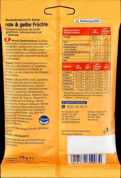 Вітаміни для дітей Міволіс "Mivolis", льодяники, без цукру | Зображення 2