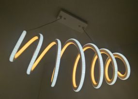 Люстра світлодіодна підвісна LED світильник для квартири на стелю лед 25563 Білий 40-150х27х60 см.