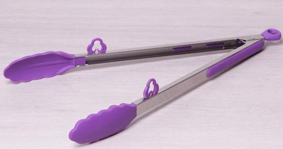 Щипці Kamille Delight 35.5см силіконові з металевою ручкою | Зображення 5