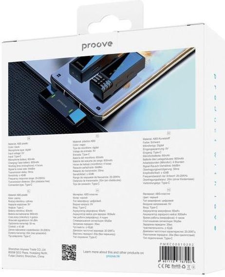 Мікрофонна радіосистема для смартфона Proove Record Type-C (PMRC00010202) | Зображення 6