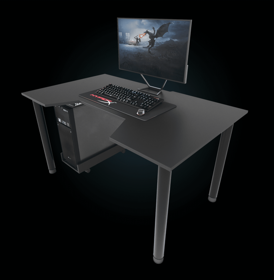 Стол компьютерный ZEUS GAMER-3 черный | Зображення 1