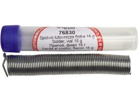 Припой проволочный с флюсом Sn60/Pb40 1 мм 16 г капсула VOREL-76830