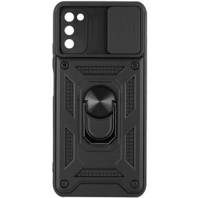 Чохол Ummi Camshield Serge Ring для Samsung Galaxy A03s Чорний