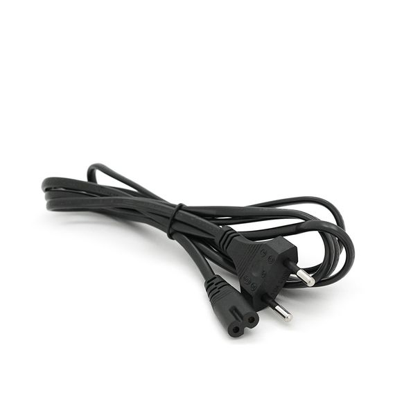 Кабель питания 1.8m,0.5mm,PC-184/2 CEE7/16-C7 2 pin,Black,OEM Q600