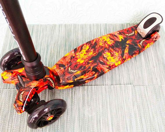 Дитячий триколісний самокат Maxi Best Scooter світяться колеса | Дитячий триколісний самокат | Зображення 4