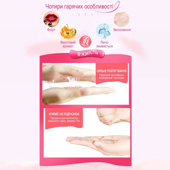 Їстівний лубрикант CokeLife Полуниця на водній основі Babydoll 100 мл Червоний 20926 | Зображення 7
