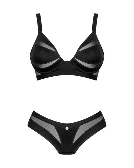 Комплект нижньої білизни Obsessive Chic Amoria чорний, M-L sexstyle | Зображення 2