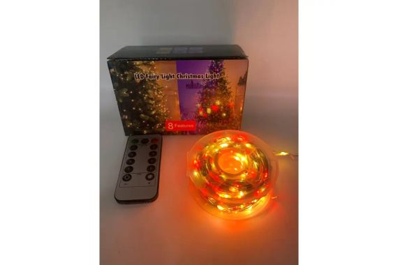 Гірлянда нитка Роса від USB, 50м, 500LED  МУЛЬТИК  / Світлодіодна новорічна гірлянда | Зображення 1