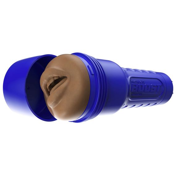Мастурбатор-ротик Fleshlight Boost Blow Medium Dark Flesh, плаваючі кільця Turbo Tech | Зображення 6