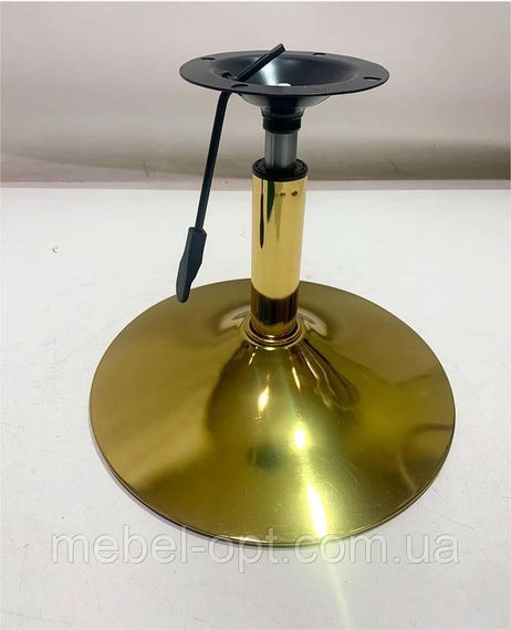 Стул на золотой круглой ноге-опоре, с регулировкой высоты Holy (Холи) GD-Base Бархат фрез В-1025 | Зображення 3