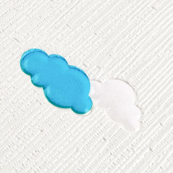 Панель стінова 3D 700х700х4мм Зірки та місяць на білому фоні SW-00001970 | Зображення 4