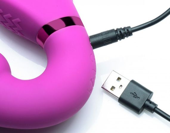 Страпон безременевий з вібрацією та накачуванням Strap U з дистанційним пультом, рожевий, 24.1 х 3.8 см sexstyle | Зображення 3