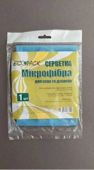 Серветка з мікрофібри для скла 30х30