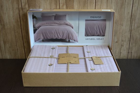 Постельное белье Limasso Ranforse 200 х 220 см Paradiso Natural Violet | Зображення 1