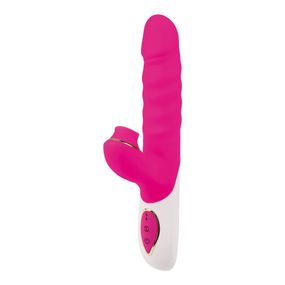 Вібратор кролик із вакуумною стимуляцією CHISA Intimate Melody Clit Kisser THruster, рожевий Sex Aura