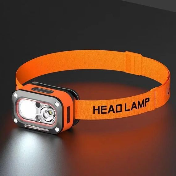 Ліхтар налобний G08-2XPG(white+yellow)+LED(red), Налобний ліхтар для автолюбителів, Led ліхтар налобний | Зображення 4