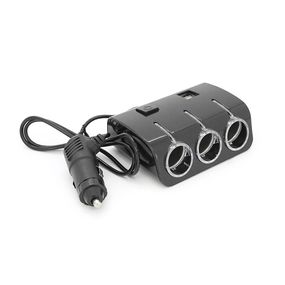 АЗУ разветвитель WEIFENG, 12V-3x12V + 2 * USB, Black, Blister