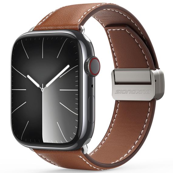 Ремінець Dux Ducis Genuine Leather для Apple Watch 42(ser.1-3)/44/45/46/49mm Brown