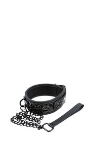 Ошейник с поводком NS Novelties Sinful Black Collar sexstyle