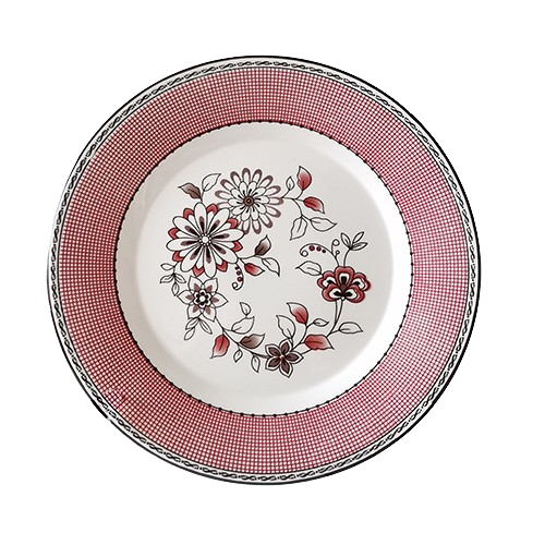 Тарілка Рожевий орнамент d20,3см 30001-010 S&T