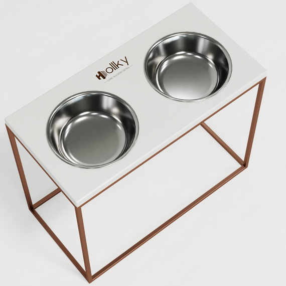 Миски на подставке для больших собак Hollky Base XL40 (2 × 1,8 л) BXL40-522640-GLWH | Зображення 7