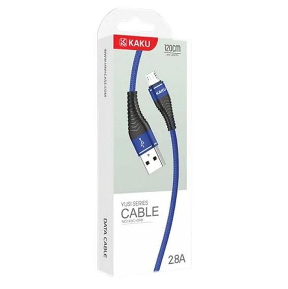 USB кабель Kaku KSC-098 USB - Micro USB 1.2m / 2.8A - Blue | Зображення 2