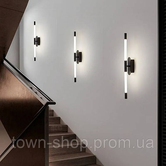 Бра настенное LED YG916/1000-bk-k Черный 7х5х100 см. | Зображення 3