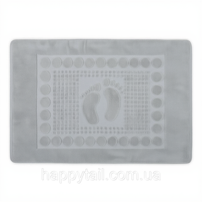 Коврик для ванной комнаты Colorful Home 548-1-100G махровый 50х80 см серый