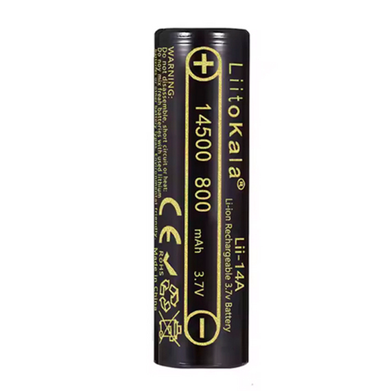 Акумулятор 14500, LiitoKala Lii-14A, 800 мАг, оригінал, LiitoKala Lii-14A, 800mah