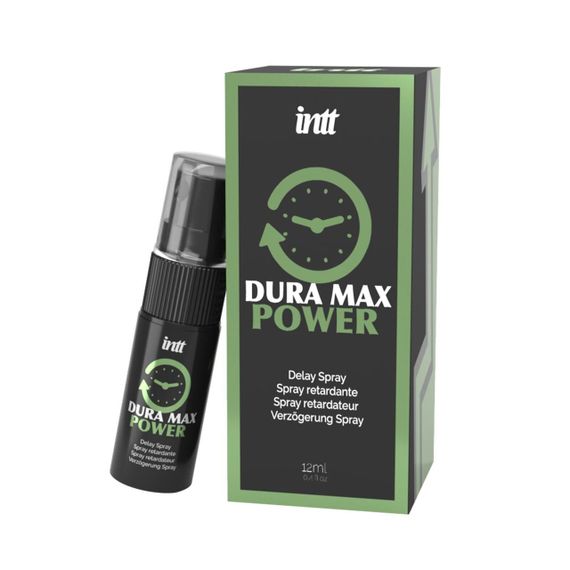 Пролонгатор-спрей Intt Dura Max Power (12 мл) з охолоджувальним ефектом, без лідокаїну, з пантенолом Sex Aura | Зображення 1