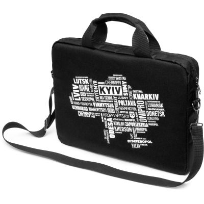 Сумка для ноутбука Vinga 14&quot; NB1402 Black, white print (NB1402UWBK) (NB1402UWBK)