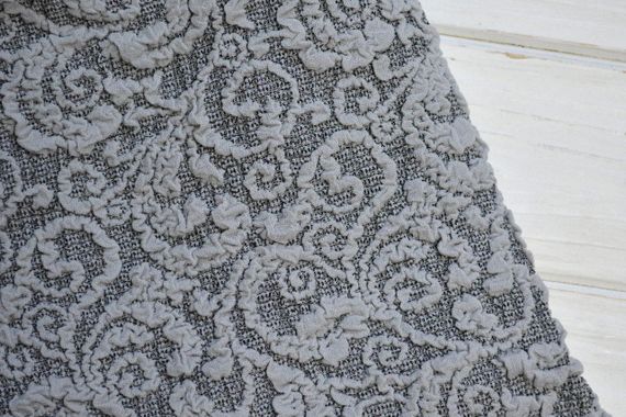 Чохли на стільці з спідницею (жаккард) Світло-сірі | Зображення 1