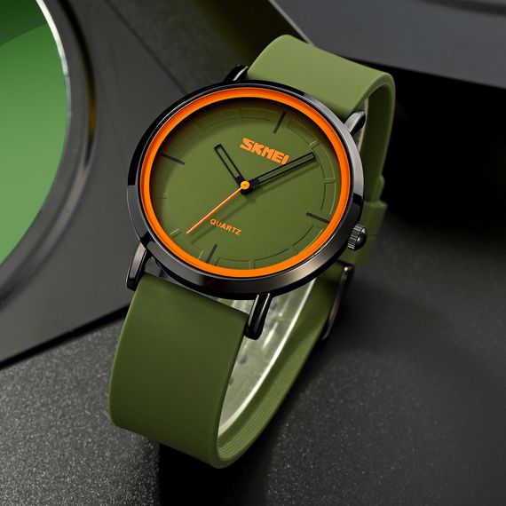 Жіночий годинник Skmei 2050AG Army Green | Зображення 2