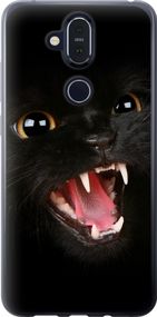 Чехол на Nokia 8.1 Чёрная кошка "932u-1620-17620"