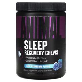 Добавка для відновлення сну Universal Nutrition Animal Sleep Recovery 60 жувальних таблеток, Blue Raspberry