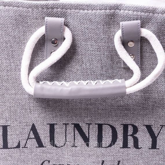 Кошик для білизни 31×26×44 (см) м'який 28 (л) Сірий HP-41-2G | Зображення 3