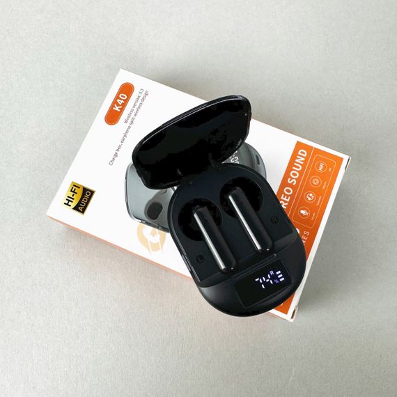 Бездротові навушники К40 series, EarBuds, Smart Case (Чорний) | Зображення 7