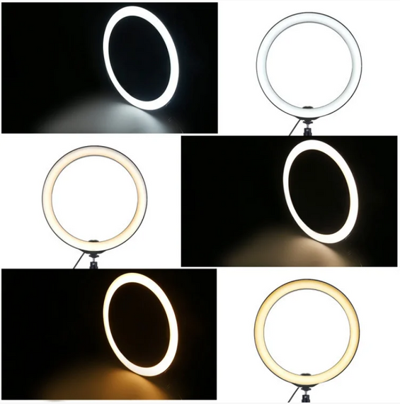 Кольцевая светодиодная Led лампа для блогера селфи фотографа визажиста D 26 см Ring | Зображення 2