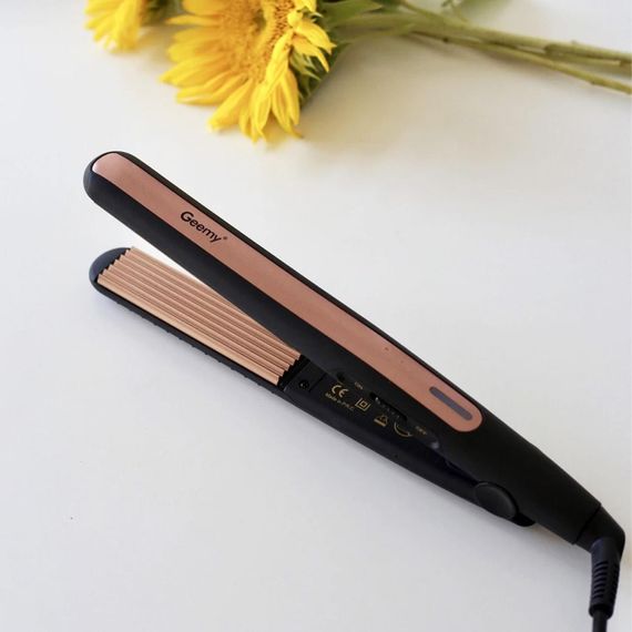 Плойка гофре для волос с турмалиновым покрытием, 45 Вт, Geemy GM-2955 / Плойка для прикорневого объема | Зображення 5