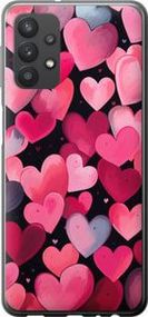 Чохол на Samsung Galaxy A32 A325F Сердечка 4 із силікону FCh_019862