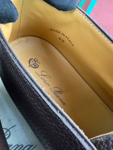 Лофери Loro Piana Open Walk коричневого кольору з натуральної шкіри ob406 | Зображення 6