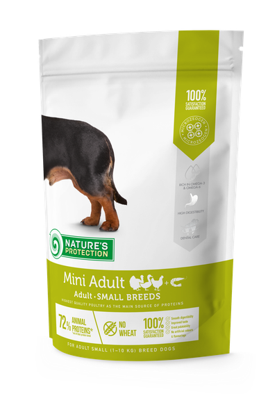 Корм Nature's Protection Mini Adult Small Breeds сухой для взрослых собак малых пород 0.5 кг
