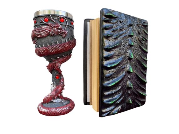 Подарунковий набір Келих 3D Танкард Red і Блокнот 3D «Око Лісового Дракона» | Зображення 1