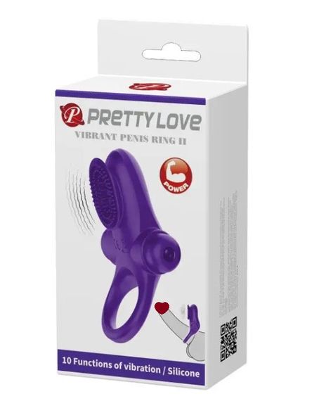 Кільце ерекційне серії Pretty Love "Vibrant penis ring II" Sex Aura