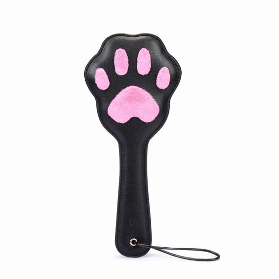 Паддл в виде кошачьей лапки Liebe Seele Round Paddle Black/Pink Sex Aura