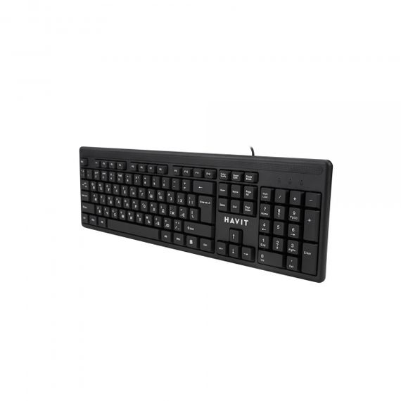 Дротова клавіатура HAVIT HV-KB2001 USB Black | Зображення 4