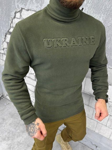 Гольф Ukraine олива флисовый ВТ6386 | Зображення 3