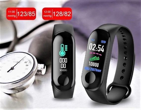 Фитнес-часы М3, смарт браслет smart watch, аналог mi band 3, треккер, сенсорные фитнес часы | Зображення 3